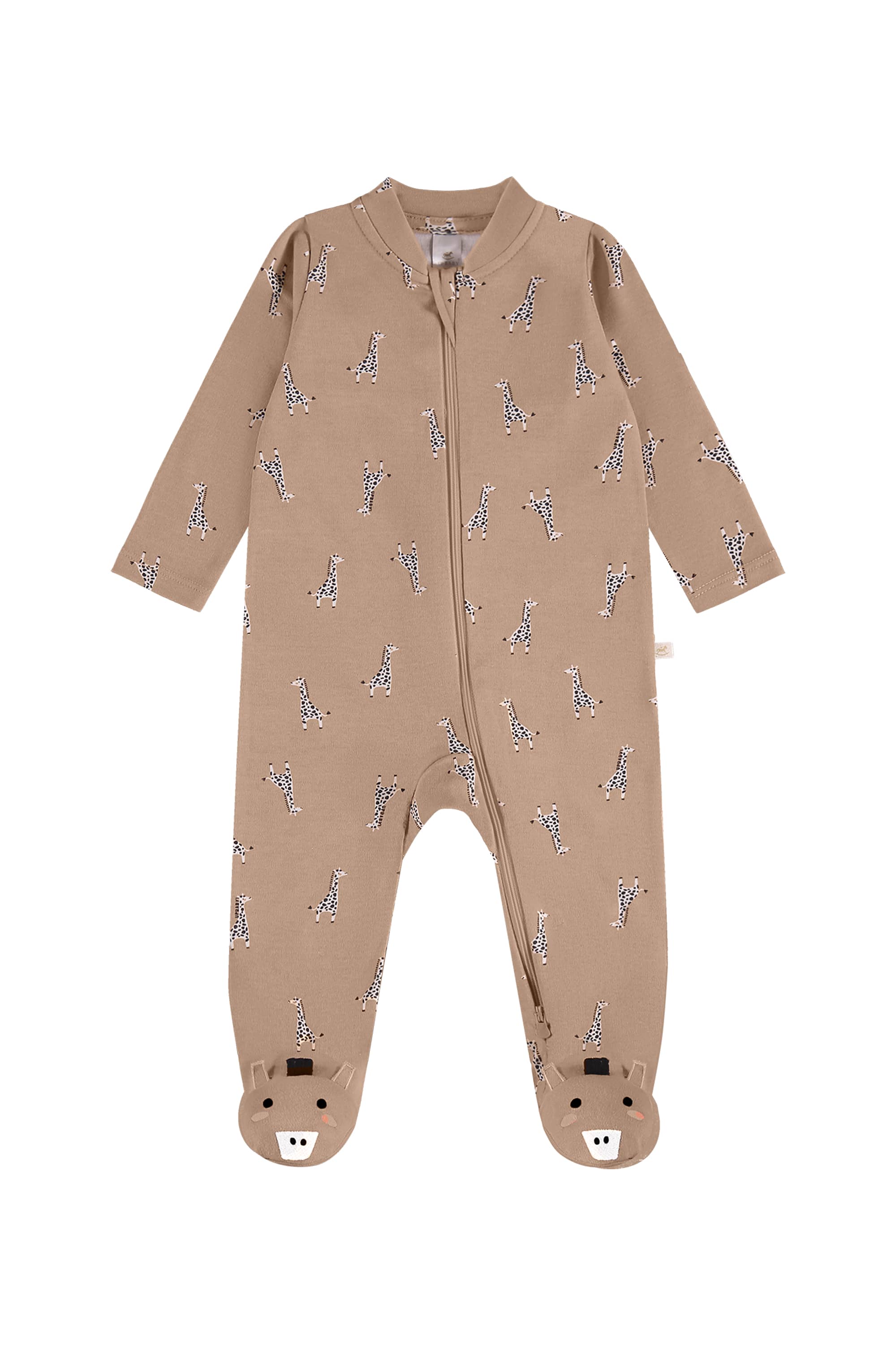 Macacão Girafinha para Bebê Menino (Marrom) Up Baby - Imagem 8